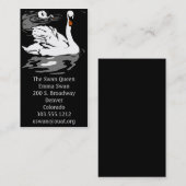 ウッドカットビクトリアンの白鳥ビジネス 名刺 (正面/裏面)