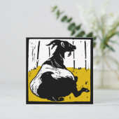 ウッドカットビクトリアンの飼育動物ヤギ 案内状 (スタンド正面)