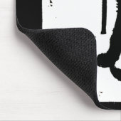 ウッドカットビクトリアンブラックキャットマウスパッド マウスパッド (コーナー)