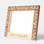 ウッドカットフローラ レーザー彫刻フレーム (左)