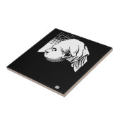 ウッドカットポートレートオブクイーンビクトリア タイル (側面)