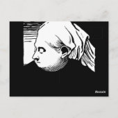 ウッドカットポートレートオブクイーンビクトリア ポストカード (裏面)