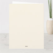 ウッドカット効果ハウスは、新しい家を植え、あなたのメッセージ サンキューカード (裏面)