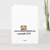 ウッドカット空白のアート挨拶 カード (裏面)