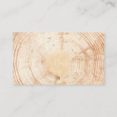 ウッドカット素朴スライス結婚式svp エンクロージャーカード (裏面)