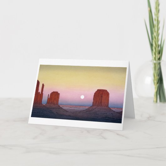 ウッドカット,吉田,モニュメントバレー カード (正面)