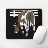 ウッドカビクトリアンット牛マウスパッド マウスパッド (マウス)