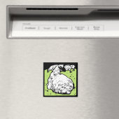 ウッドカビクトリアンット農場動物用磁石羊 マグネット (インサイチュ (食洗機))