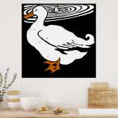 ウッドカビクトリアンット農産動物のアヒル ポスター (キッチン)