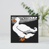 ウッドカビクトリアンット農産動物のアヒル 案内状 (スタンド正面)