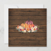 ウッドカボチャ秋ハーベストパーティー秋コミュニティ 招待状 (裏面)