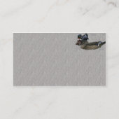 ウッドカラフルダックのビジネスまたはプロファイルカード 名刺 (裏面)