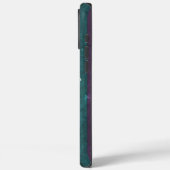 ウッドカラフルルックピンクティール（緑がかった色）パープルトレンディー Case-Mate iPhoneケース (裏面 / 左)