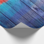 ウッドカラフル抽象芸術絵画ズ#6 ラッピングペーパー (角)