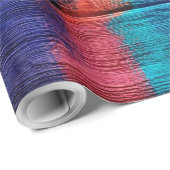 ウッドカラフル抽象芸術絵画ズ#6 ラッピングペーパー (ロールコーナー)