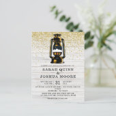 ウッドカントリー素朴のランタン ポストカード (スタンド正面)