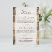 ウッドカントリー素朴ウェディング詳細/アクセス情報 エンクロージャーカード (スタンド正面)