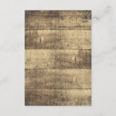 ウッドカントリー素朴ウェディング詳細/アクセス情報 エンクロージャーカード (裏面)