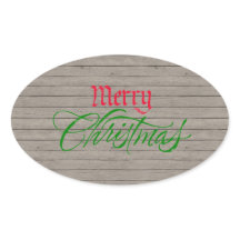 ウッドカントリー素朴クリスマスステッカー