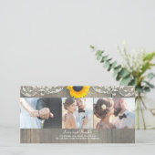 ウッドカントリー素朴バーンサンフラワーレースありがとう サンキューカード (スタンド正面)