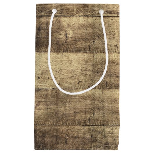 ウッドカントリー素朴バーンボードファーム結婚式の引き出物 スモールペーパーバッグ (正面)