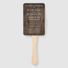 ウッドカントリー素朴バーン結婚式 プログラム ハンドファン