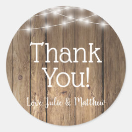 ウッドカントリー素朴バーンBBQストリングライトシール ラウンドシール