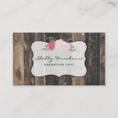 ウッドカントリー素朴ファームハウスバラスクリプト 名刺 (正面)