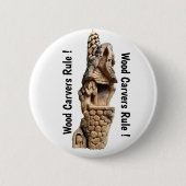 ウッドカーバーデラックスラファンシーペル/シャツボタン 缶バッジ (正面)