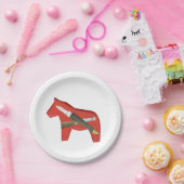 ウッドカービングホースプレート ペーパープレート (パーティー)