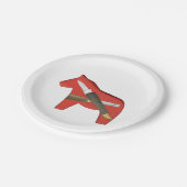 ウッドカービングホースプレート ペーパープレート (アングル)