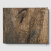 ウッドカ素朴スタムウェディングゲストブック ゲストブック (裏面)