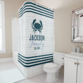 ウッドカ素朴ニファミカスタムリーコースタル シャワーカーテン (インサイチュ)