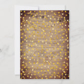 ウッドカ素朴レンダー金ゴールドラブハート セーブザデート (裏面)