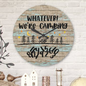 ウッドカ素朴ンパーRVリタイア退職した ラウンド壁時計