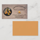 ウッドキャビン素朴キャンプグラウンドバケーションレンタル 名刺 (正面/裏面)