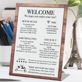 ウッドキャビン素朴ロッジレンタルプロパティウェルカム 台座サイン