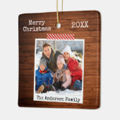 ウッドクラフト素朴テープインスタントフォトスタイルセラミック セラミックオーナメント (左)