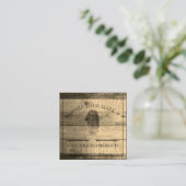 ウッドクラフト スクエア名刺 (スタンド正面)