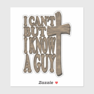 ウッドクロスオブキリスト3Dクリスチャンデザイン シール