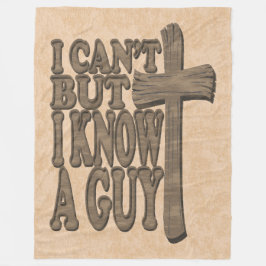 ウッドクロスオブキリスト3Dクリスチャンデザイン フリースブランケット