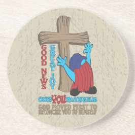 ウッドクロスキューズユアマケゴスペルTシャツ コースター