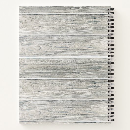 ウッドクロス素朴ファースト・ホーリー・コミュニオンフォト ノートブック (裏面)