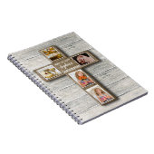 ウッドクロス素朴ファースト・ホーリー・コミュニオンフォト ノートブック (右側)