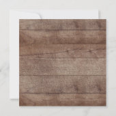 ウッドクロス素朴確認招待状 招待状 (裏面)