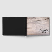 ウッドグパーソナライズされたレ素朴インデザインゲストブック ゲストブック (全面)