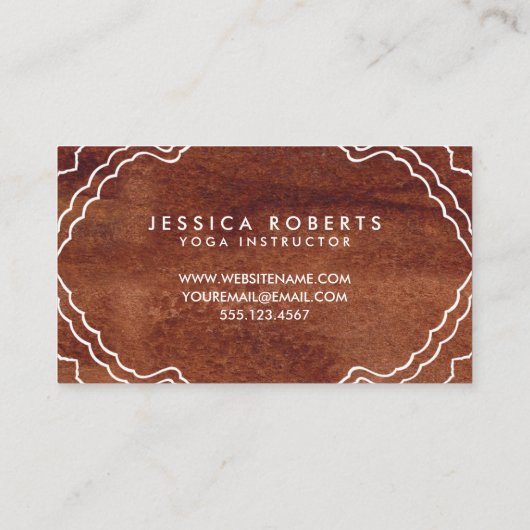 ウッドグフェイクレインヨガカッコいい先生 名刺 (裏面)