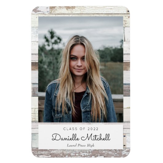 ウッドグラ動揺してード写真の発表 マグネット (縦)