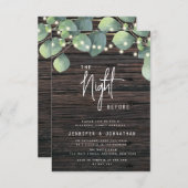 ウッドグリーナリーライトリハーサルディナー招待状 招待状 (正面/裏面)