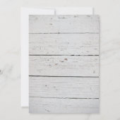 ウッドグリーン素朴リータイポグラフィベビーシャワー招待状 (裏面)